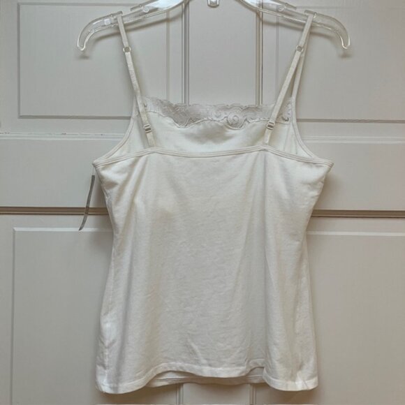 NWT Ascend by Jockey white camisole with lace size S - Picture 3 of 7